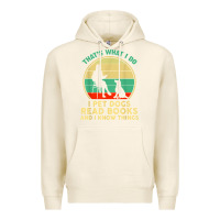 Tofu that what i do i pet dogs read books and i know things t shirt Premium Hoodie - SnappyArt