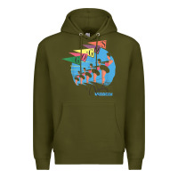 Army Green the go go's   vacation retro t shirt Premium Hoodie - SnappyArt