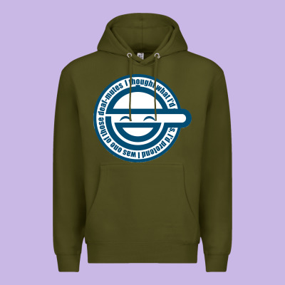 Laughing Man Ghost In The Shell Classic Premium Hoodie Designed By Snappyart
