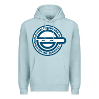 Blue Mist Laughing Man GHOST IN THE SHELL Classic Premium Hoodie - SnappyArt