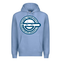 Colony Blue Laughing Man GHOST IN THE SHELL Classic Premium Hoodie - SnappyArt