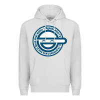 Dove Grey Laughing Man GHOST IN THE SHELL Classic Premium Hoodie - SnappyArt