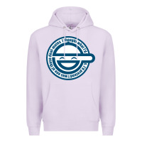 Lilac Laughing Man GHOST IN THE SHELL Classic Premium Hoodie - SnappyArt