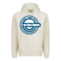 Oatmeal Heather Laughing Man GHOST IN THE SHELL Classic Premium Hoodie - SnappyArt