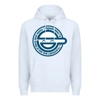 White Laughing Man GHOST IN THE SHELL Classic Premium Hoodie - SnappyArt