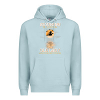 Blue Mist assuming i'm just an old lady was your first mistake witch Premium Hoodie - SnappyArt