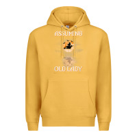Mustard assuming i'm just an old lady was your first mistake witch Premium Hoodie - SnappyArt