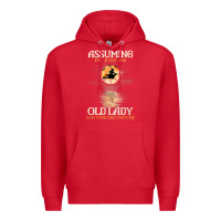 Red assuming i'm just an old lady was your first mistake witch Premium Hoodie - SnappyArt