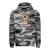 Slate Camo assuming i'm just an old lady was your first mistake witch Premium Hoodie - SnappyArt