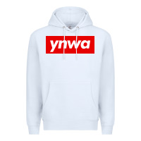 White ynwa Premium Hoodie - SnappyArt