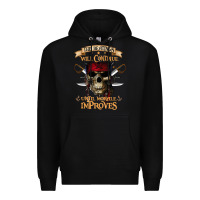 Black pirate the beatings will continue until morale improves Premium Hoodie - SnappyArt