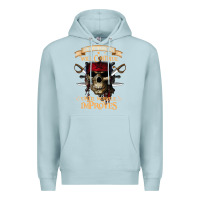 Blue Mist pirate the beatings will continue until morale improves Premium Hoodie - SnappyArt