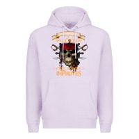 Lilac pirate the beatings will continue until morale improves Premium Hoodie - SnappyArt