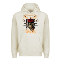 Oatmeal Heather pirate the beatings will continue until morale improves Premium Hoodie - SnappyArt