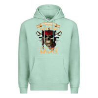 Seafoam pirate the beatings will continue until morale improves Premium Hoodie - SnappyArt