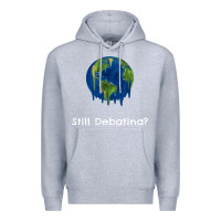 Heather Grey environmental climate change still debating summer Premium Hoodie - SnappyArt