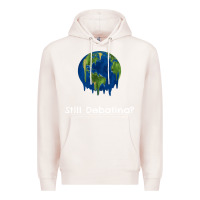 Pale Pink environmental climate change still debating summer Premium Hoodie - SnappyArt