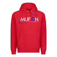 Red design mufon mutual ufo network hdb gift for men a Premium Hoodie - SnappyArt