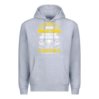 Heather Grey forklift operator get out of my way forklift driver t shirt Premium Hoodie - SnappyArt