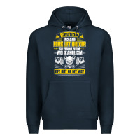 Navy forklift operator get out of my way forklift driver t shirt Premium Hoodie - SnappyArt