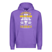 Purple forklift operator get out of my way forklift driver t shirt Premium Hoodie - SnappyArt