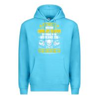 Ocean Blue forklift operator get out of my way forklift driver t shirt Premium Hoodie - SnappyArt