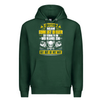 Sports Green forklift operator get out of my way forklift driver t shirt Premium Hoodie - SnappyArt