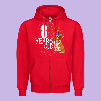 8 Years Old Zipper Hoodie Designed By Bettercallsaul