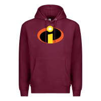 Burgundy incredibles Premium Hoodie - SnappyArt