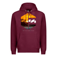 Burgundy billabong Premium Hoodie - SnappyArt