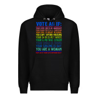 Black Vote As If Your Life Depends On It Human Rights Premium Hoodie - SnappyArt