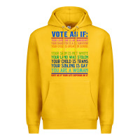 Lemon Vote As If Your Life Depends On It Human Rights Premium Hoodie - SnappyArt