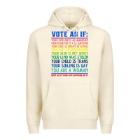 Sandshell Vote As If Your Life Depends On It Human Rights Premium Hoodie - SnappyArt