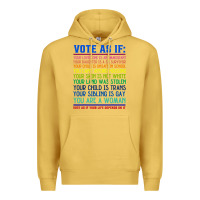 Vote As If Your Life Depends On It Human Rights Premium Hoodie | Teevron