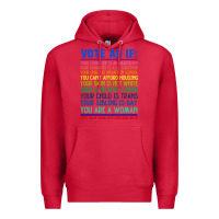 Cardinal Vote As If Your Life Depends On It Human Rights Premium Hoodie - SnappyArt