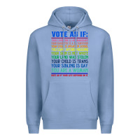 Colony Blue Vote As If Your Life Depends On It Human Rights Premium Hoodie - SnappyArt