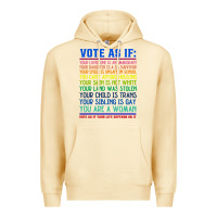 Pina Colada Vote As If Your Life Depends On It Human Rights Premium Hoodie - SnappyArt