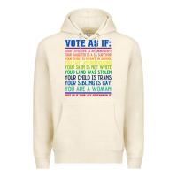 Tofu Vote As If Your Life Depends On It Human Rights Premium Hoodie - SnappyArt