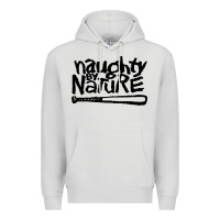 Dove Grey naughty by nature Premium Hoodie - SnappyArt