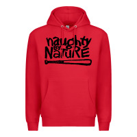 Red naughty by nature Premium Hoodie - SnappyArt