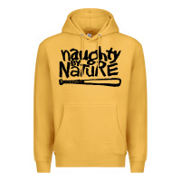 Mustard naughty by nature Premium Hoodie - SnappyArt