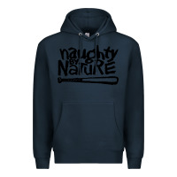 Navy naughty by nature Premium Hoodie - SnappyArt