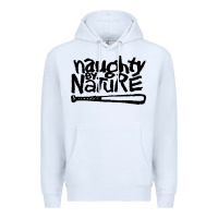 White naughty by nature Premium Hoodie - SnappyArt