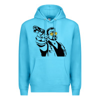 Ocean Blue big lebowski Premium Hoodie - SnappyArt