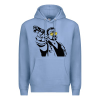 Colony Blue big lebowski Premium Hoodie - SnappyArt