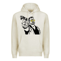 Oatmeal Heather big lebowski Premium Hoodie - SnappyArt