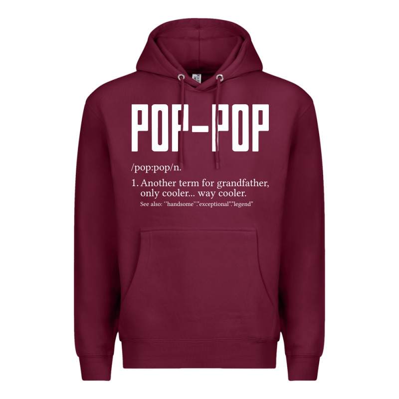Pop Pop Gifts Grandpa Fathers Day Pop-pop Premium Hoodie by SnappyArt | Teevron