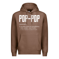 Chestnut Pop Pop Gifts Grandpa Fathers Day Pop-Pop Premium Hoodie - SnappyArt