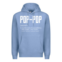 Colony Blue Pop Pop Gifts Grandpa Fathers Day Pop-Pop Premium Hoodie - SnappyArt