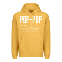 Mustard Pop Pop Gifts Grandpa Fathers Day Pop-Pop Premium Hoodie - SnappyArt